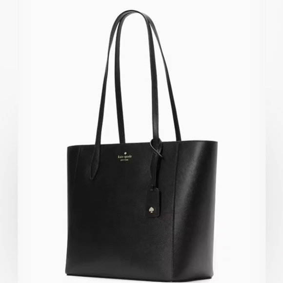 NWT Kate Spade Dana Tote | Large Leather Shoulder Bag | Black 👜 - Picture 1 of 4